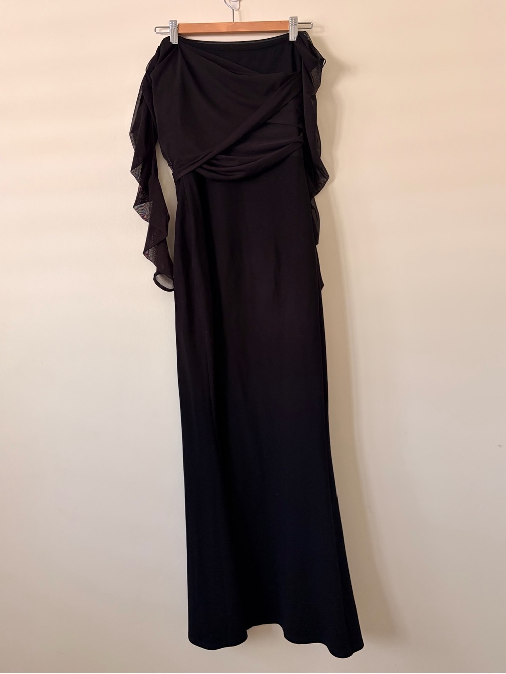 MARCELLA Monroe lack One-Shoulder Maxi Dress